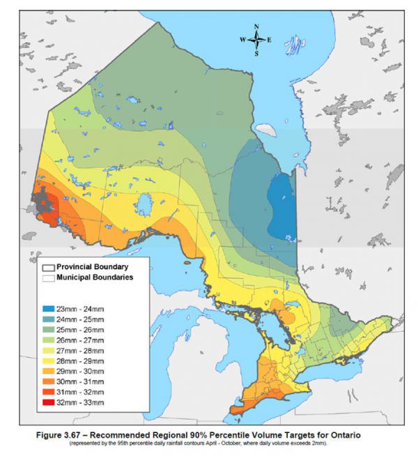 Runoff volume control targets - LID SWM Planning and Design Guide